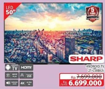 Promo Harga SHARP 2T-C50BG1i | LED TV 50"  - Lotte Grosir