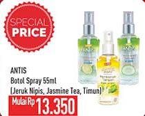 Promo Harga ANTIS Hand Sanitizer Jeruk Nipis, Jasmine Tea, Timun 55 ml - Hypermart