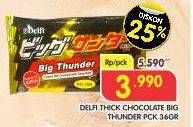 Promo Harga DELFI Thunder Big 36 gr - Superindo
