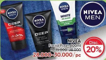 Promo Harga NIVEA Facial Foam 100 ml - Guardian