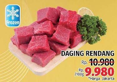 Promo Harga Daging Rendang Sapi per 100 gr - LotteMart