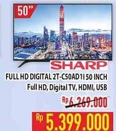 Promo Harga SHARP 2T-C50AD1i Full-HD 50"  - Hypermart