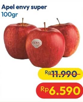 Promo Harga Apel Envy NZ per 100 gr - Hypermart