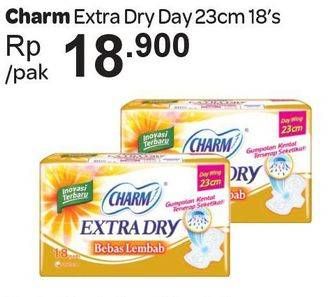 Promo Harga Charm Extra Dry Day Wing 23cm 18 pcs - Carrefour