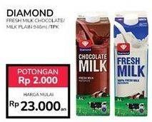 Promo Harga DIAMOND Fresh Milk Chocolate, Plain 946 ml - Indomaret