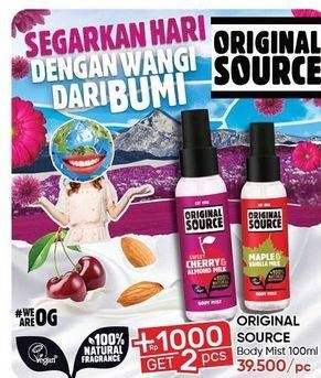 Promo Harga ORIGINAL SOURCE Body Mist All Variants 100 ml - Guardian