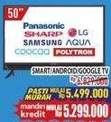 Promo Harga PANASONIC/SHARP/LG/SAMSUNG/AQUA/COOCAA/POLYTRON SMART/ANDROID/GOOGLE TV  - Hypermart