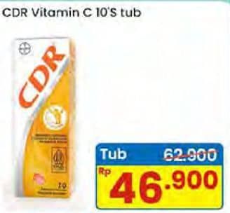 Promo Harga CDR Suplemen Makanan Jeruk 10 pcs - Indomaret