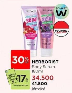 Promo Harga Herborist Juice For Skin Body Serum 180 ml - Watsons