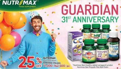 Promo Harga NUTRIMAX Product Supplement  - Guardian