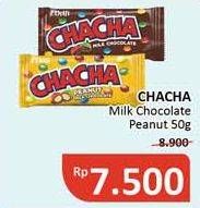 Promo Harga DELFI CHA CHA Chocolate Peanut, Milk Chocolate 60 gr - Alfamidi