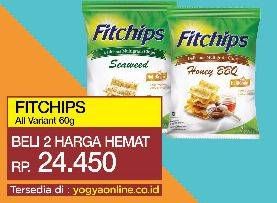 Promo Harga FITCHIPS Delicious Multigrain Chips All Variants per 2 bungkus 60 gr - Yogya