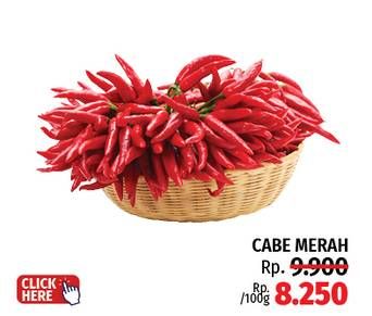 Promo Harga Cabe Merah Besar per 100 gr - LotteMart