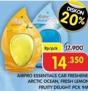 Promo Harga Airpro Essentials Fresh Arctic Ocean, Fresh Lemon, Fruity Delight 9 ml - Superindo