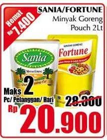 Promo Harga Sania/Fortune Minyak Goreng 2liter  - Giant