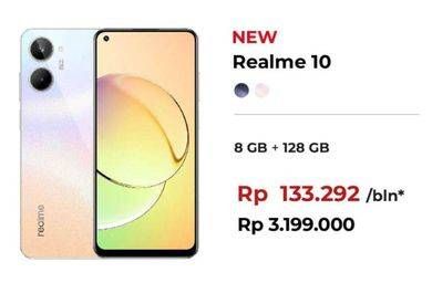 Promo Harga Realme 10 Smartphone 8GB + 128GB  - Erafone