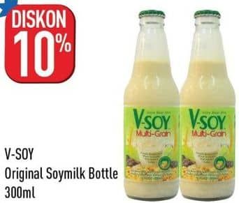 Promo Harga V-soy Soya Bean Milk Original 300 ml - Hypermart