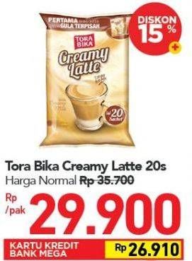 Promo Harga Torabika Creamy Latte per 20 sachet 25 gr - Carrefour