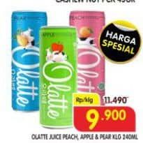 Olatte Drink 240 ml Diskon 13%, Harga Promo Rp9.900, Harga Normal Rp11.490