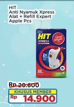 Promo Harga HIT Expert Refill Alat + Apple Refill 45 ml - Indomaret