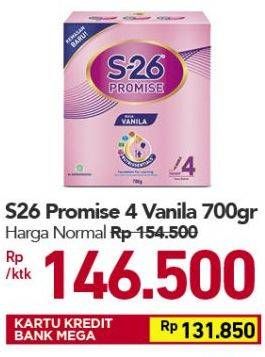 Promo Harga S26 Promise Susu Pertumbuhan Vanilla 700 gr - Carrefour