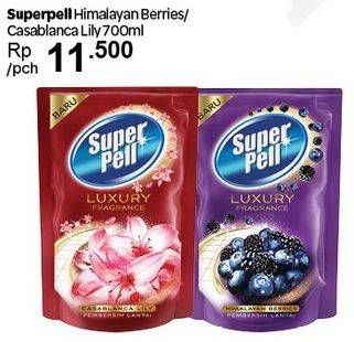 Promo Harga SUPER PELL Pembersih Lantai Luxury Fragrance Himalaya Berries, Casablanca Lily 700 ml - Carrefour