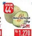 Promo Harga Melon Sky Rocket per 100 gr - Hypermart