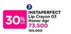 Promo Harga Wardah Instaperfect Lip Crayon 03 Honor  - Watsons
