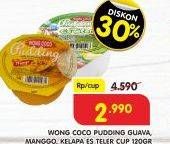 Promo Harga WONG COCO Pudding Guava Puree, Mango Puree, Coconut Flavour 120 gr - Superindo
