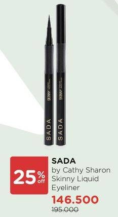 Promo Harga SADA BY CATHY SARON Skinny Liquid Penliner  - Watsons