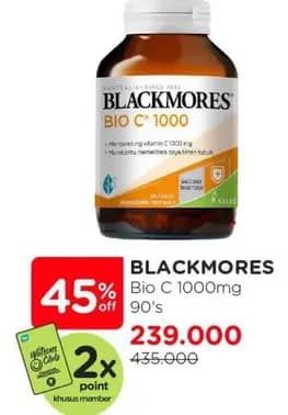 Promo Harga Blackmores Bio C 1000mg 90 pcs - Watsons