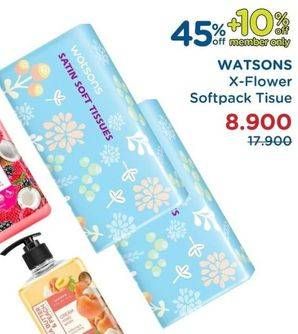 Promo Harga WATSONS X-Flower Travel Pack Tissue  - Watsons