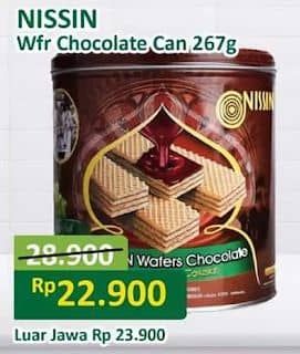 Promo Harga Nissin Wafers Chocolate 267 gr - Alfamart