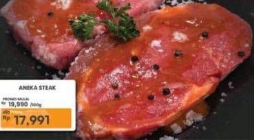 Promo Harga Daging Steak Sapi All Variants per 100 gr - Carrefour