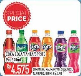 Promo Harga COCA COLA Minuman Soda 390 ml - Hypermart