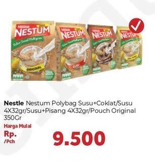 Promo Harga Nestum Susu Coklat / Susu 4x32g / Original 350g  - Carrefour