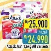 Promo Harga Attack Jaz1 Detergent Powder All Variants 1700 gr - Hypermart