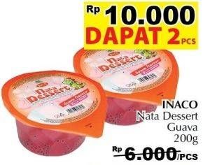 Promo Harga INACO Nata Dessert Guava per 2 pcs 200 gr - Giant