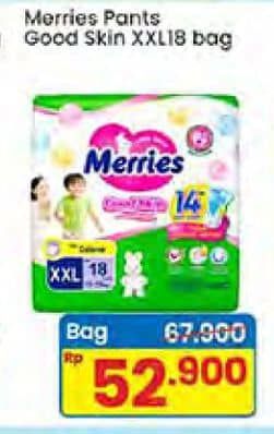 Promo Harga Merries Pants Good Skin XXL18 18 pcs - Indomaret