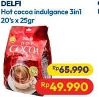 Promo Harga Delfi Hot Cocoa Indulgence per 20 sachet 25 gr - Hypermart