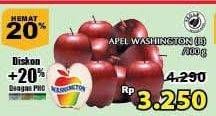 Promo Harga Apel Washington B per 100 gr - Giant