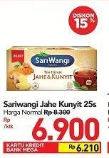 Promo Harga Sariwangi Teh Hitam Jahe & Kunyit  - Carrefour