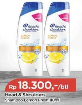 Promo Harga Head & Shoulders Shampoo Lemon Fresh 160 ml - TIP TOP