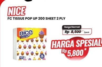 Promo Harga Nice Facial Tissue 200 sheet - Carrefour