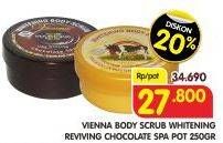 Promo Harga VIENNA Body Scrub Whitening Chocolate, Reviving 250 gr - Superindo