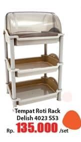 Promo Harga Green Leaf Tempat Roti  Rack Delish Susun 3  - Hari Hari