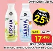 Promo Harga Lervia Lotion Milk, Avocado 200 ml - Superindo
