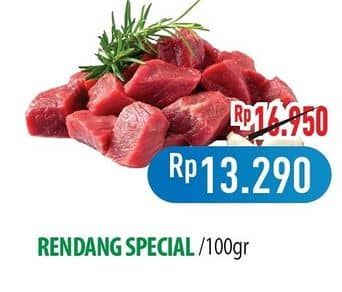 Promo Harga Daging Rendang Sapi Special per 100 gr - Hypermart