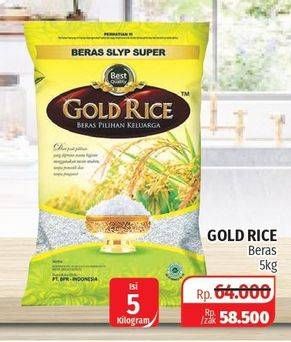 Promo Harga Gold Rice Rice Premium 5000 gr - Lotte Grosir
