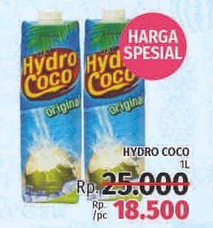 Promo Harga HYDRO COCO Minuman Kelapa Original 1 ltr - LotteMart